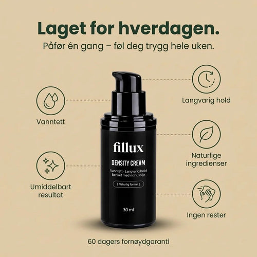 Fillux Density Cream – vanntett, langvarig hold