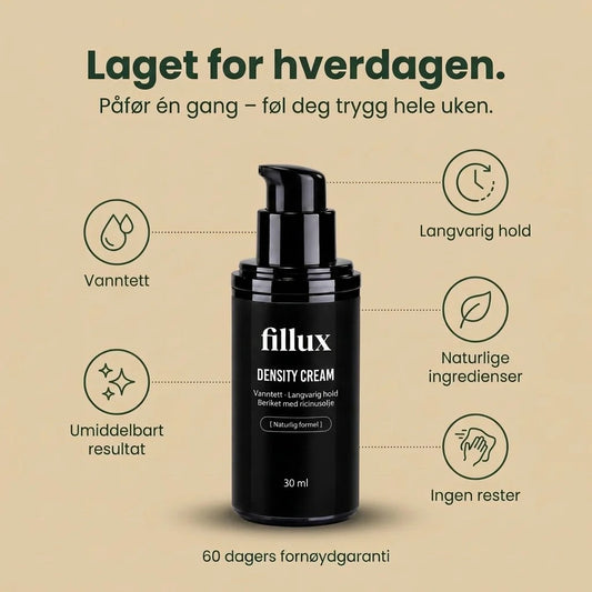 Fillux Density Cream – vanntett, langvarig hold